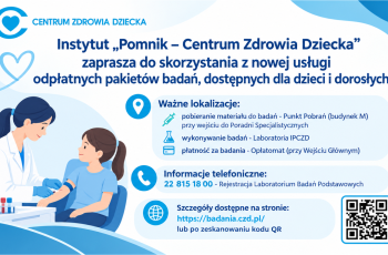 Odpłatne pakiety badań laboratoryjnych dla dzieci i dorosłych