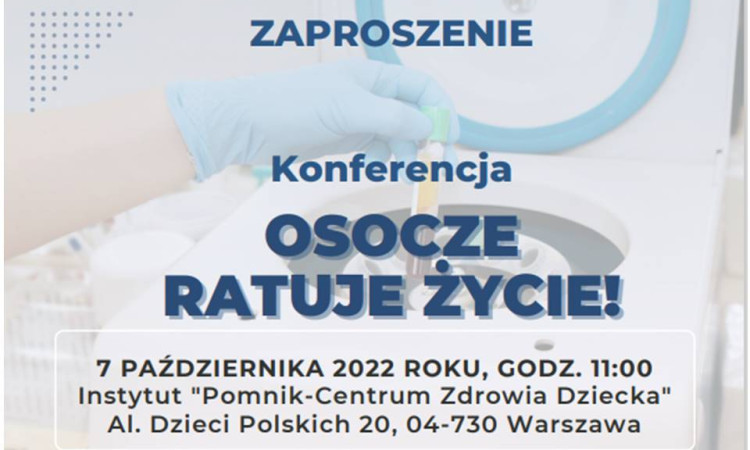 Konferencja „Osocze ratuje życie” 