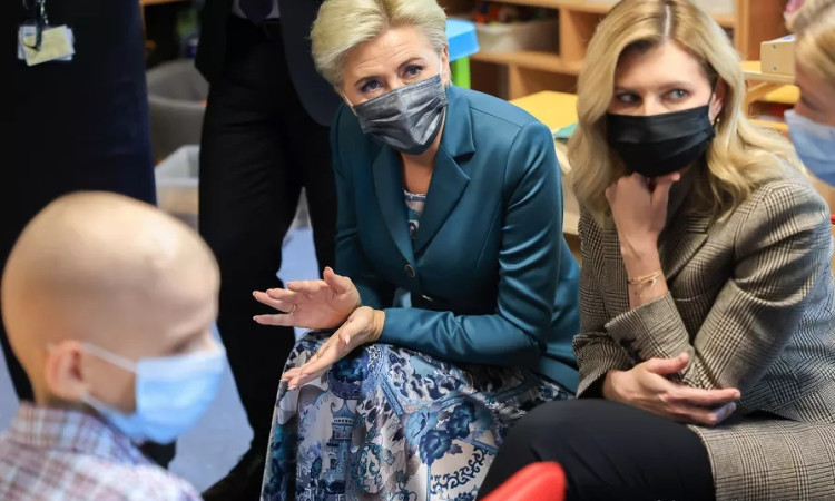 Pierwsze Damy Polski i Ukrainy wspólnie odwiedziły Instytut „Pomnik–Centrum Zdrowia Dziecka”