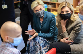 Pierwsze Damy Polski i Ukrainy wspólnie odwiedziły Instytut „Pomnik–Centrum Zdrowia Dziecka”