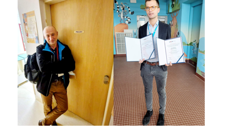 Gratulacje dla Pana Prof. Mieczysława Litwina oraz dr Łukasza Obryckiego z Kliniki Nefrologii, Transplantacji Nerek i Nadciśnienia Tętniczego 