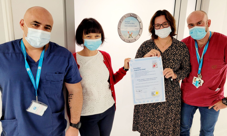 Certyfikat „Szpital Bez Bólu”