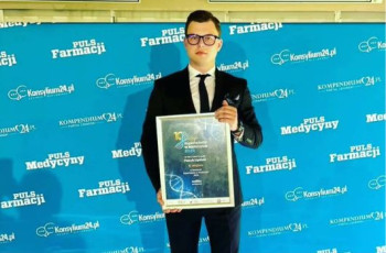 Dr hab. n. med. i n. o zdr. Patryk Lipiński w pierwszej dziesiątce prestiżowego konkursu.