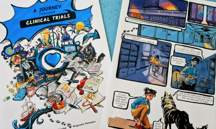 Komiks – „Wędrówka tropem badań klinicznych”