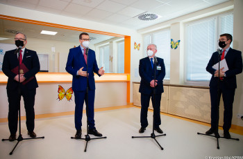 Wizyta Premiera i Ministra Zdrowia w Centrum Chorób Rzadkich im. Fundacji Polsat 