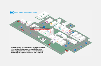 Zmiana lokalizacji Poradni Laryngologicznej i Poradni Foniatryczno-Audiologicznej  od 19 stycznia 2026 r.